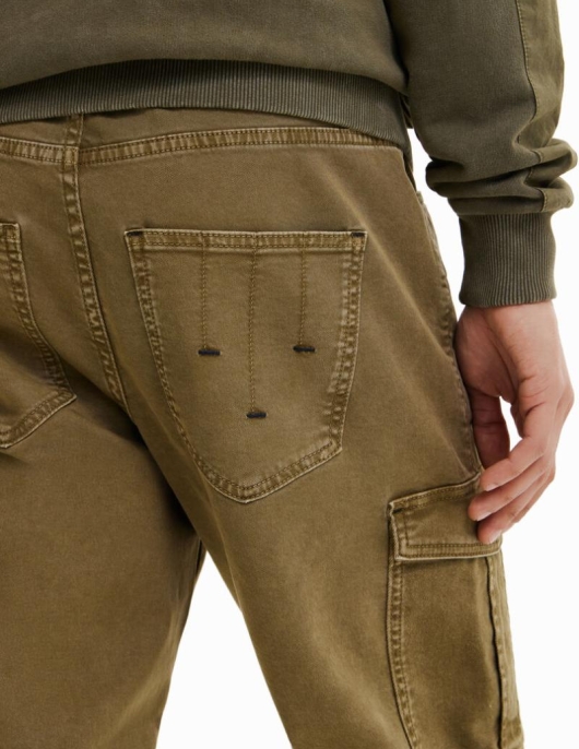 Homme Desigual Jeans Et Pantalons | Pantalon Cargo Hybride