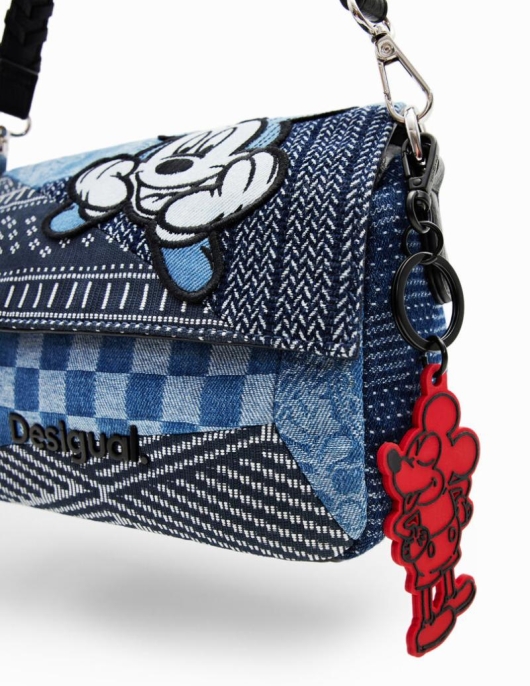 Femme Desigual Sacs | Petit Sac Denim Mickey Mouse