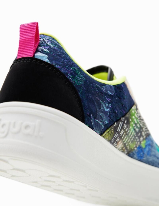 Femme Desigual Baskets | Baskets Plateforme Patchwork