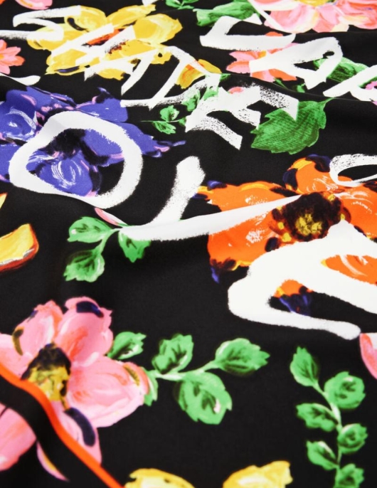 Femme Desigual Châles | Foulard Carre Fleurs