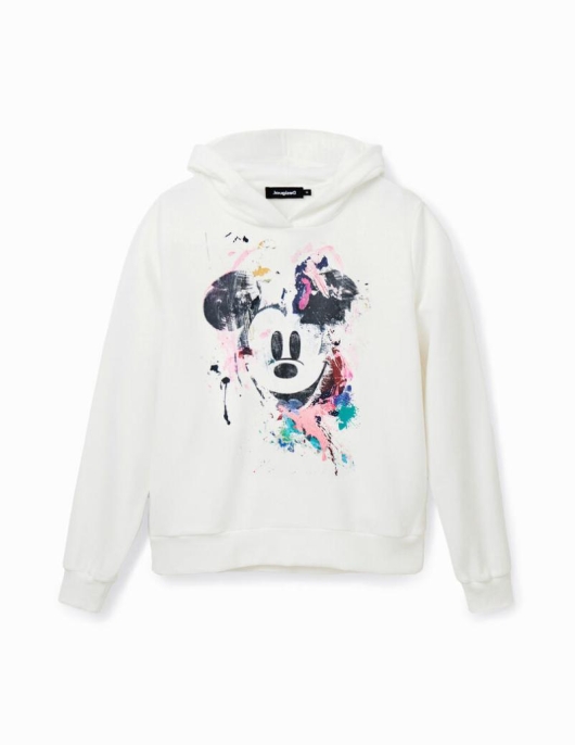 Femme Desigual Pulls | Sweat-Shirt Mickey Mouse Eclaboussure