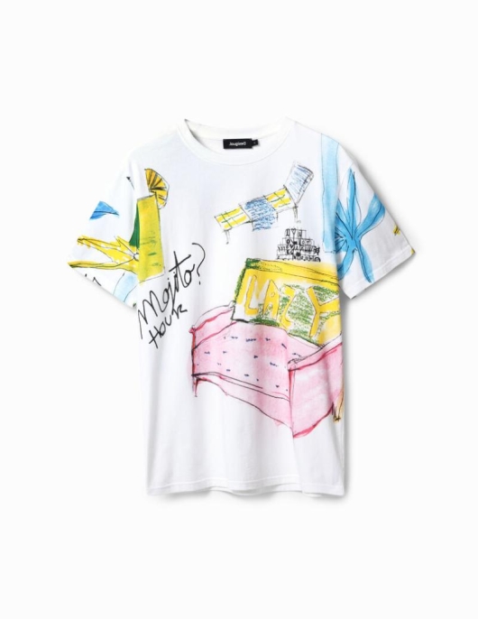 Homme Desigual T-shirts Et Polos | T-Shirt Manches Courtes Arty