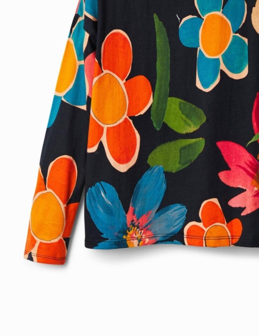 Enfant Desigual T-shirts Et Chemises | T-Shirt Imprime Floral