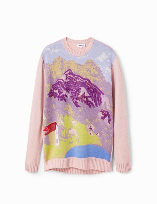 Femme Desigual Pulls | Pull Paysage M. Christian Lacroix