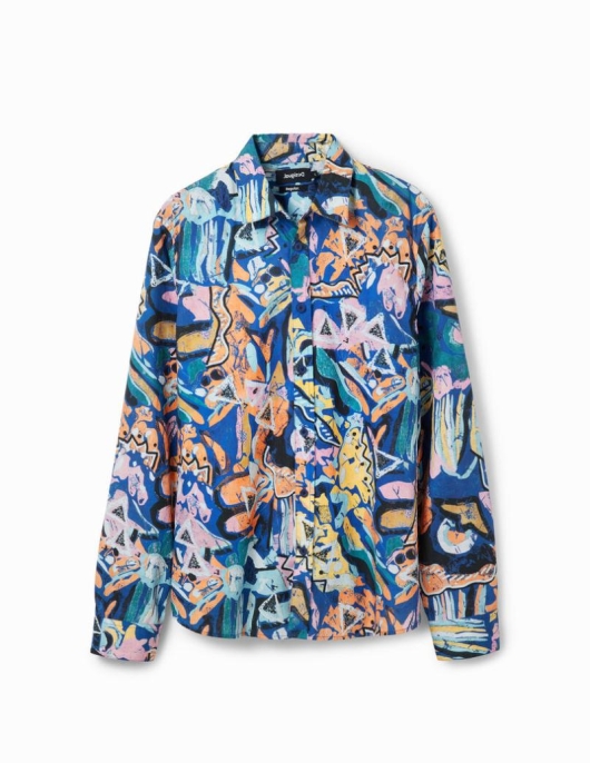 Homme Desigual Chemises | Chemise Arty Manches Longues