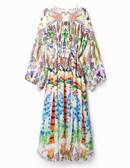 Femme Desigual Robes Et Combinaisons | Maxi Robe Tunique Stella Jean