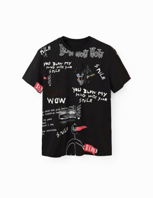 Homme Desigual T-shirts Et Polos | T-Shirt Manches Courtes Textes