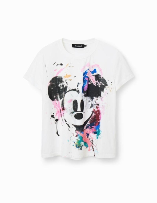 Femme Desigual T-Shirts | T-Shirt Mickey Mouse Arty