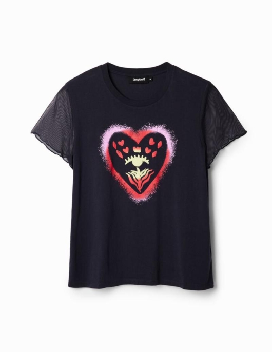 Femme Desigual T-Shirts | T-Shirt C&Oelig;Ur Arty