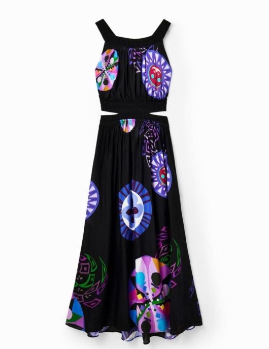 Femme Desigual Robes Et Combinaisons | Robe Midi Decoupes M. Christian Lacroix