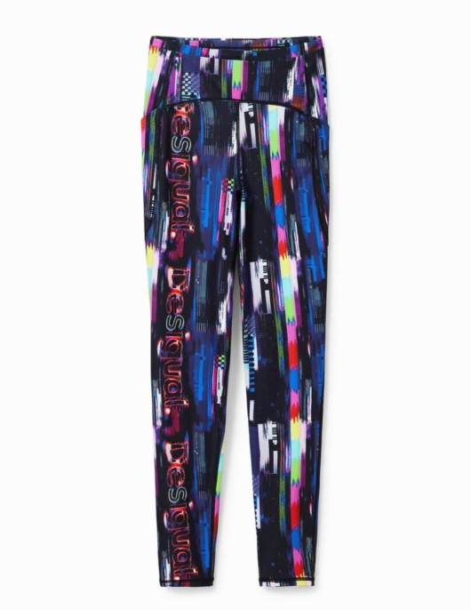 Femme Desigual Pantalons Et Leggings | Legging Sport Numerique