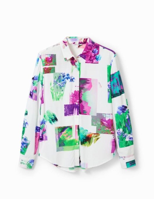 Femme Desigual Chemises Et Blouses | Chemise Photo Numerique