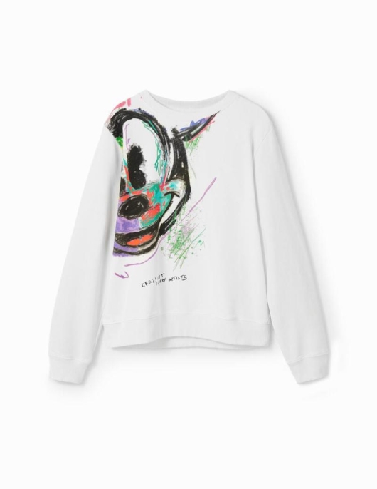 Femme Desigual Pulls | Sweat-Shirt Arty Mickey Mouse