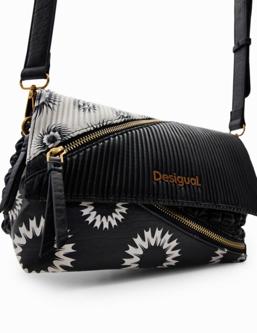 Femme Desigual Sacs | Sac À BandouliÈRe Moyen Patchwork