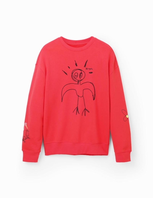 Homme Desigual Pulls Et Sweat-shirts | Sweat-Shirt Oiseau Brode