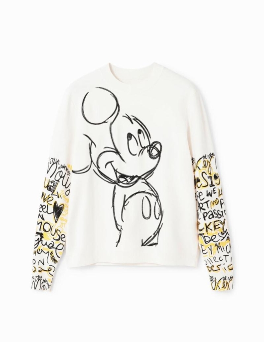 Femme Desigual Pulls | Pull Brode Mickey Mouse