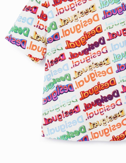 Enfant Desigual T-shirts Et Chemises | T-Shirt Logos 3d