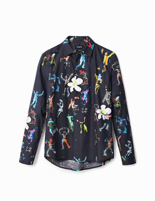 Homme Desigual Chemises | Chemise Manches Longues Dancing