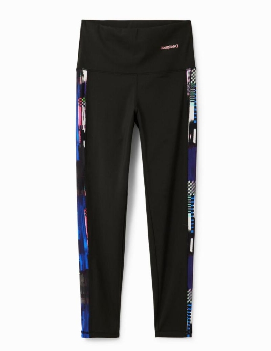 Femme Desigual Pantalons Et Leggings | Legging Sport Uni Glitch