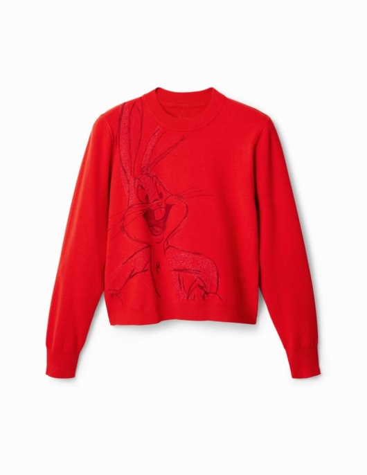 Femme Desigual Pulls | Pull Brode Bugs Bunny