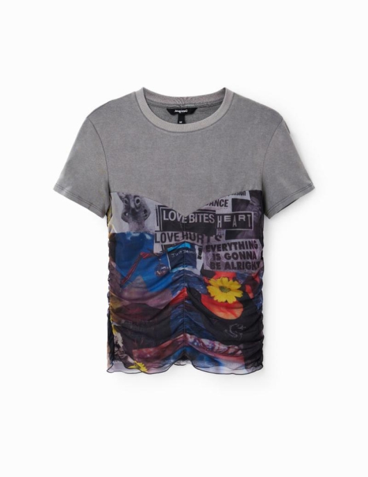 Femme Desigual T-Shirts | T-Shirt Journal Tulle