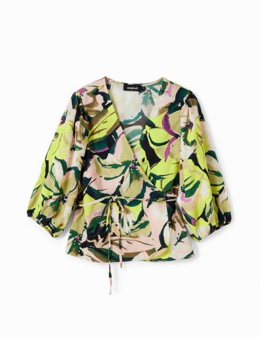 Femme Desigual Chemises Et Blouses | Blouse Croisee Fleurie