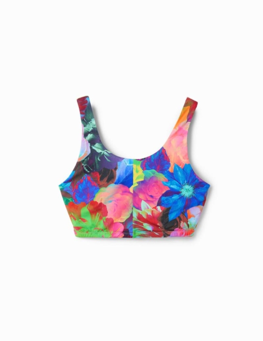 Femme Desigual T-Shirts | Top Sport Fleurs