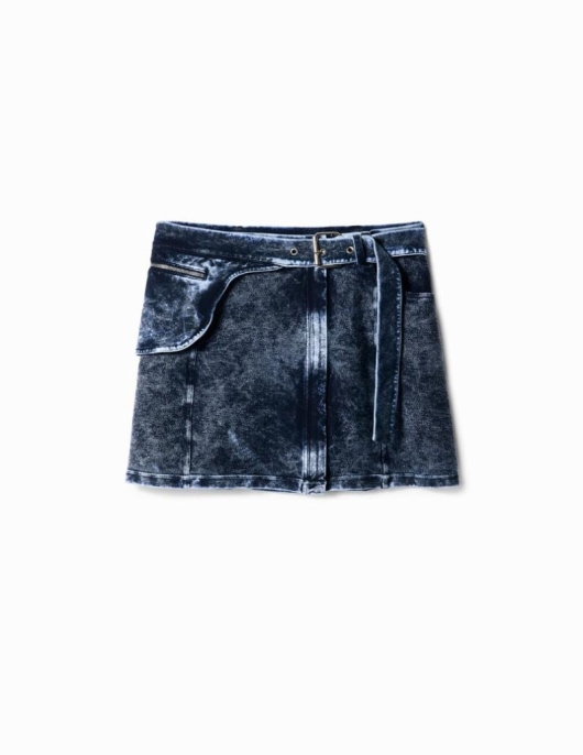 Femme Desigual Jupes Et Shorts | Mini-Jupe Sac Banane Nathy Peluso